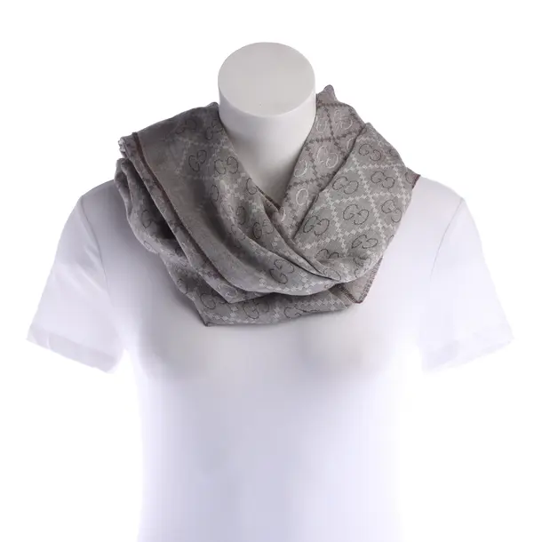 Schal, in Grau, Wolle, Gucci