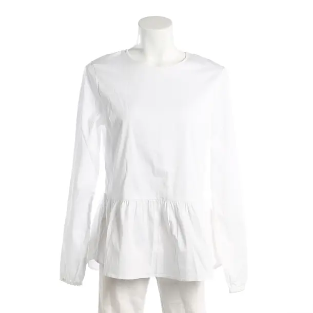 Blouse, in White, Cotton, Soluzione