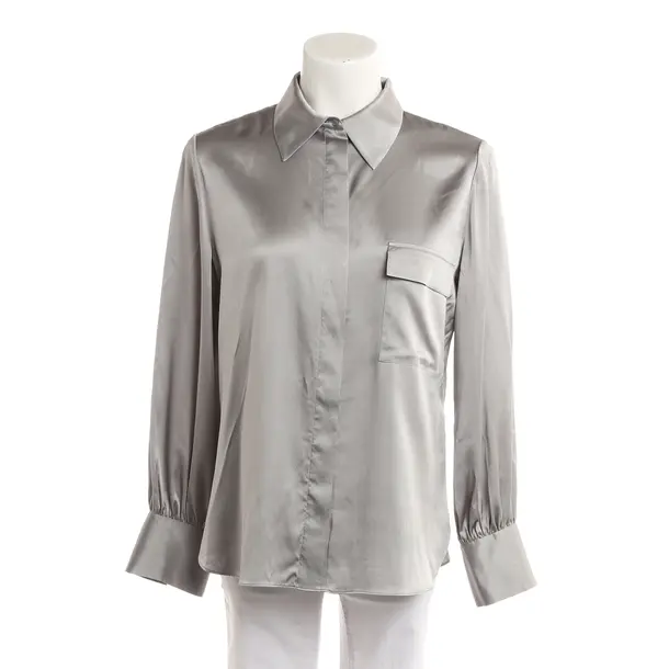 Blouse, in Silver, Silk, Herzensangelegenheit