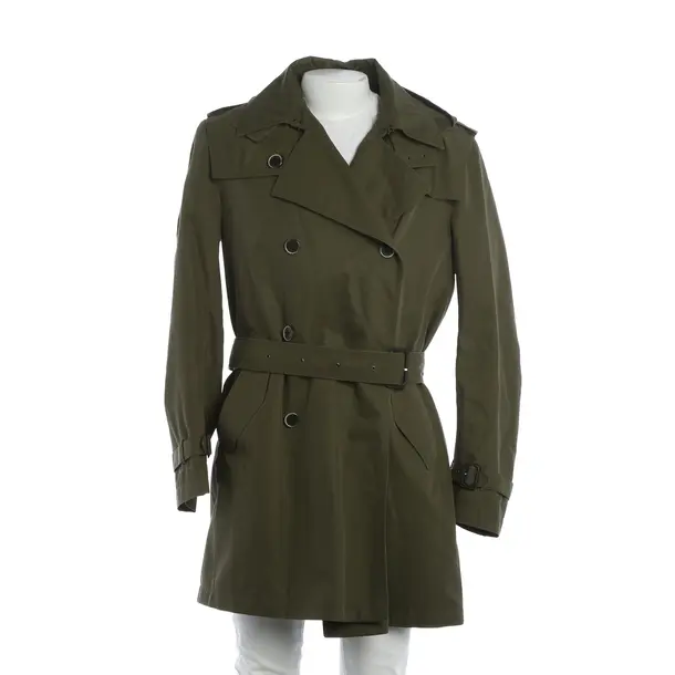 Overcoat, in Green, Cotton, Hugo Boss