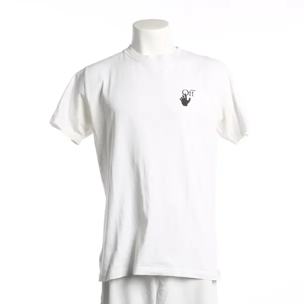 T-Shirt, in Weiß, Baumwolle, Off-White