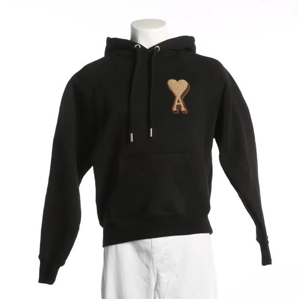 Hoodie, in Schwarz, Baumwolle, Ami Paris