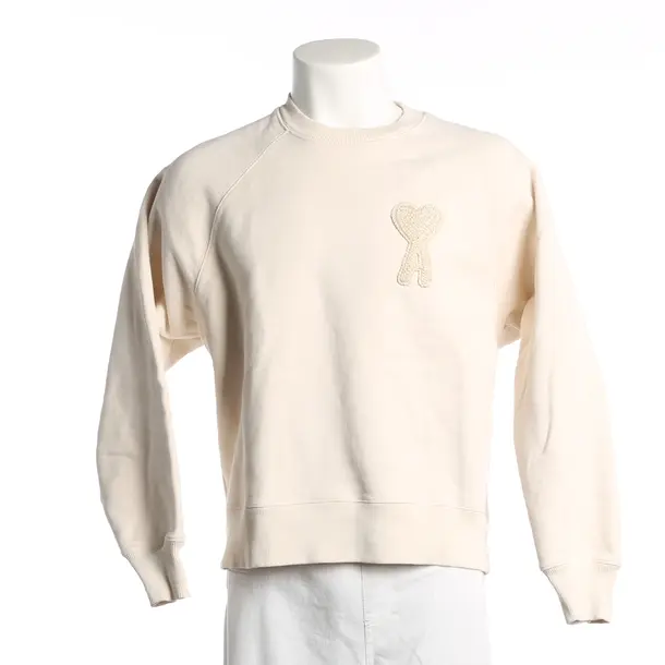 Sweatshirt, in Beige, Baumwolle, Ami Paris