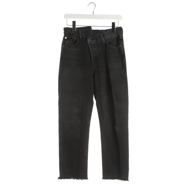 Slim Fit Jeans, in Dark Gray, Cotton, Agolde