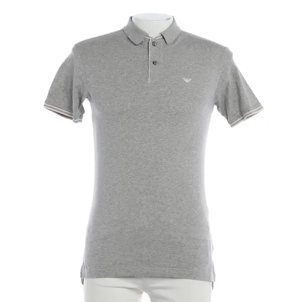 Poloshirt, in Grau, Baumwolle, Emporio Armani