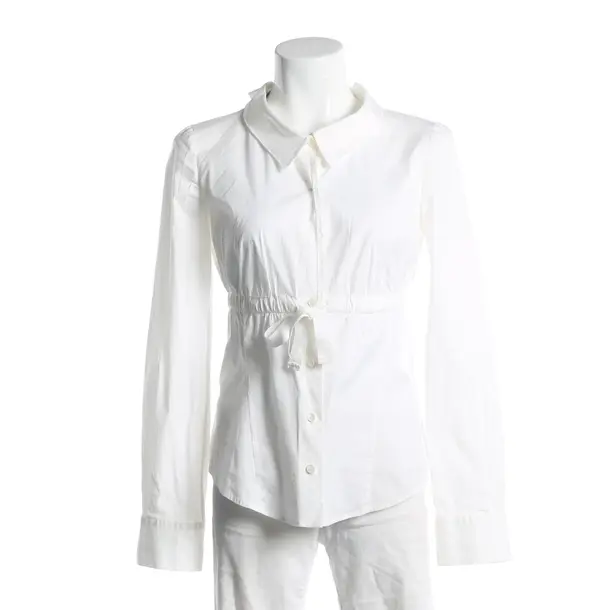 Bluse, in Weiß, Baumwolle, Prada