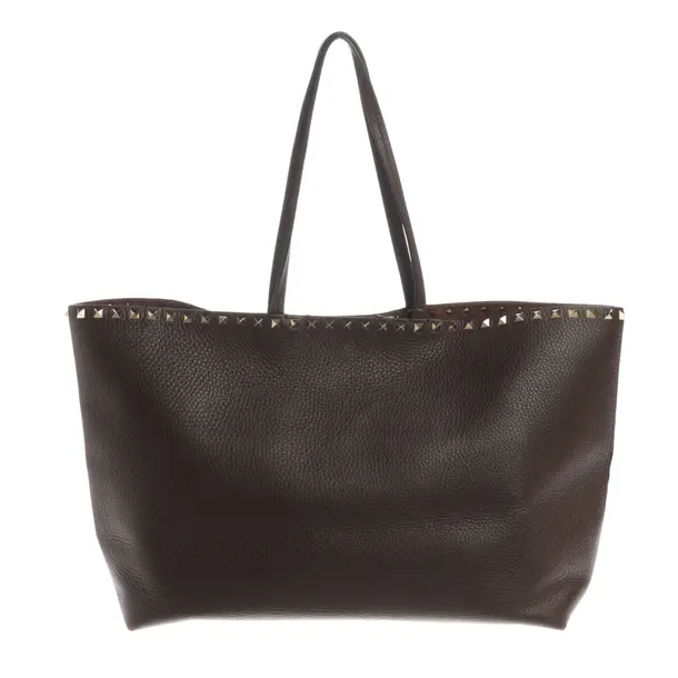 Shopper Bag, in Brown, Leather, Valentino