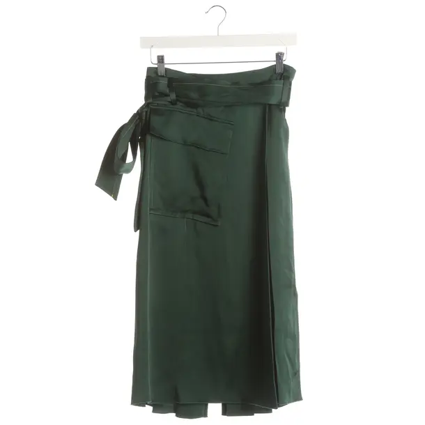 Skirt, in Dark Green, Acetate, Victoria Beckham