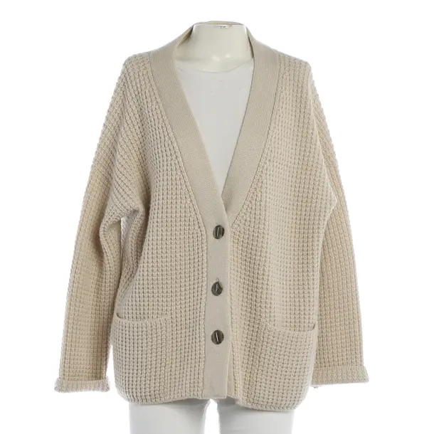 Cardigan, in Beige, Cashmere, Bruno Manetti