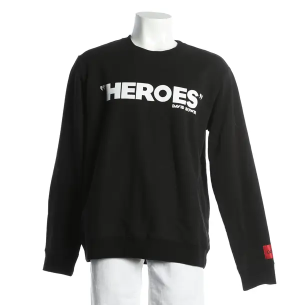 Felpa, in Nero, Cotone, Hugo Boss Etichetta Rossa