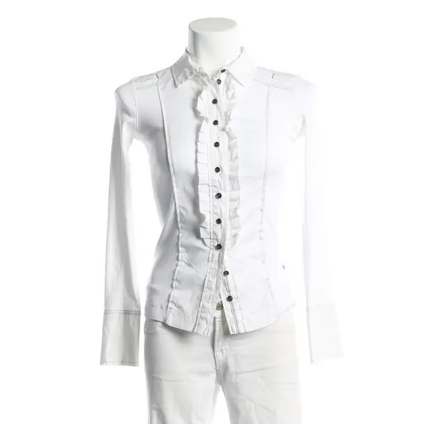 Blouse, in White, Cotton, Marc Cain