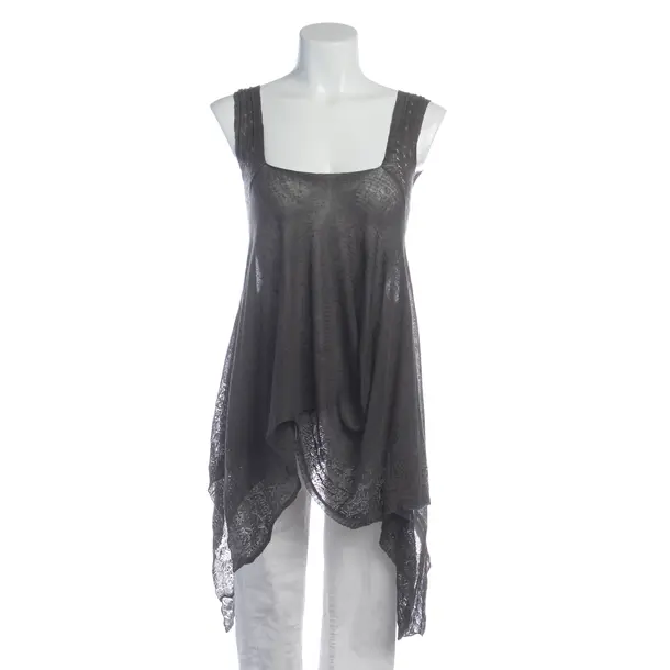 Top in Grau, Leinen, High Use