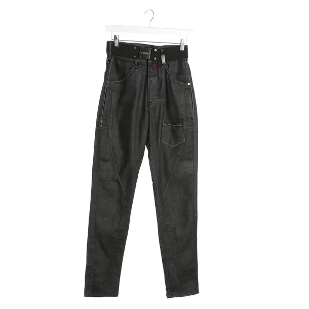 Straight Fit Jeans in Gray, Cotton, High Use
