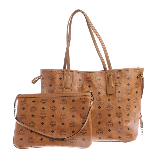 Reversible Shopper Bag in Brown, Leather, MCM