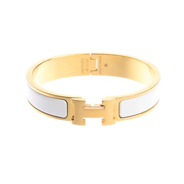 Bracelet in White, Metal (metallic, metallized), Hermès