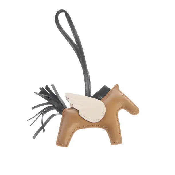 Keyring, in Multicolored, Leather, Hermès