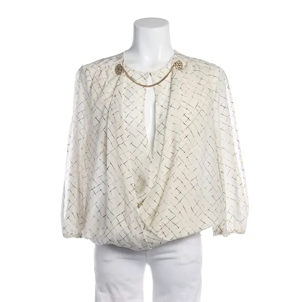 Blouse in White, Silk, Elisabetta Franchi
