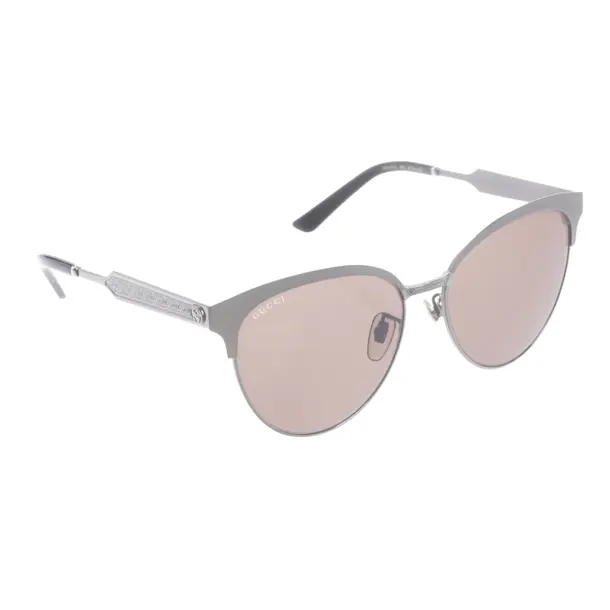 Sonnenbrille in Metallic, Kunststoff / Metall, Gucci