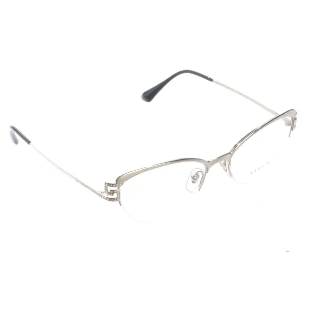 Brillengestell in Metallic, Metall (metallisch, metallisiert), Versace