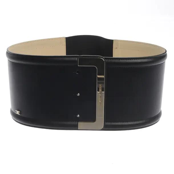 Gürtel in Schwarz, Leder, Elisabetta Franchi