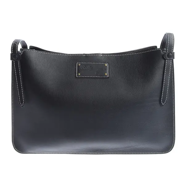 Clutch in Schwarz, Leder, Bally