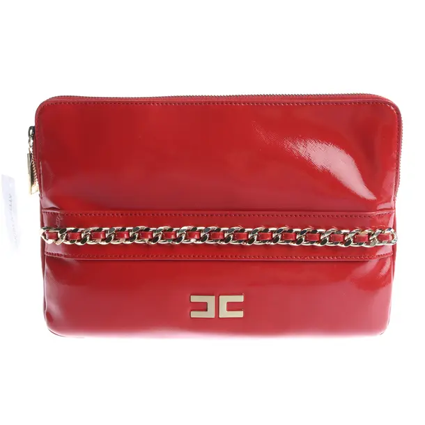 Clutch, in Rot, Polyvinyl, Elisabetta Franchi