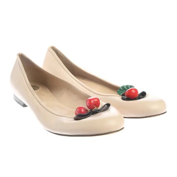 Ballet Flats in White, , Elisabetta Franchi