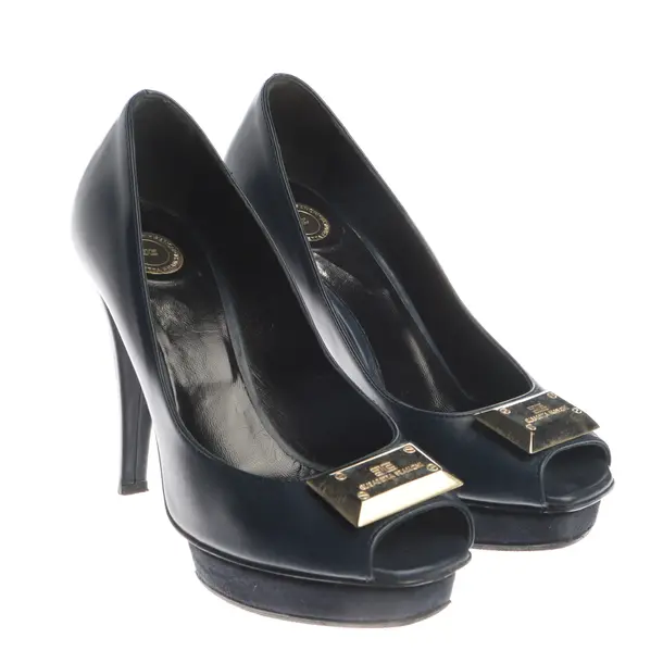 Peeptoes in Blau, , Elisabetta Franchi