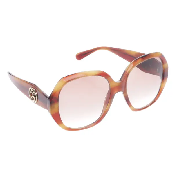 Sonnenbrille in Braun, Kunststoff, Gucci
