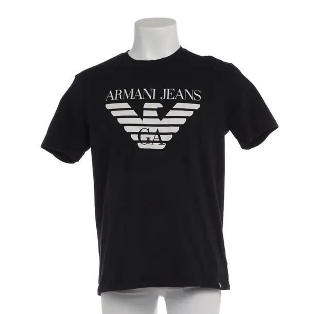 T-Shirt in Blau, Baumwolle, Armani Jeans