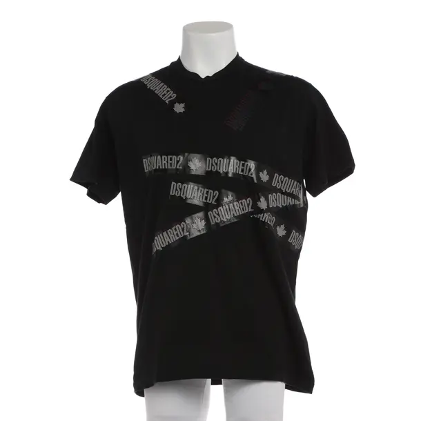 T-Shirt in Black, Cotton, Dsquared