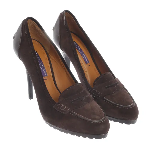 Pumps in Braun, , Ralph Lauren Purple Label