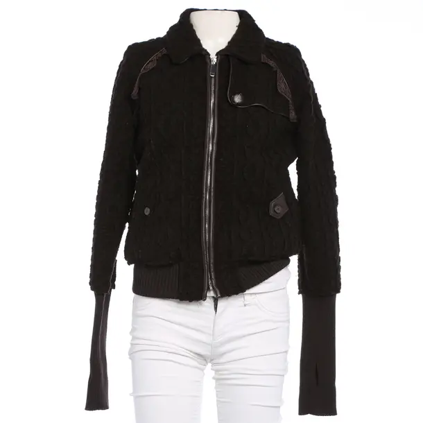 Zip-up Hoodie, in Brown, Wool, Emporio Armani