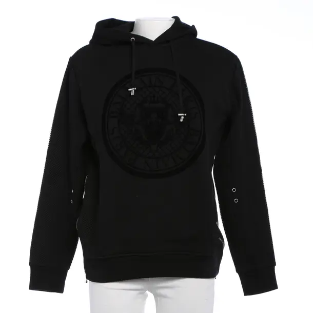 Hoodie, in Schwarz, Baumwolle, Balmain