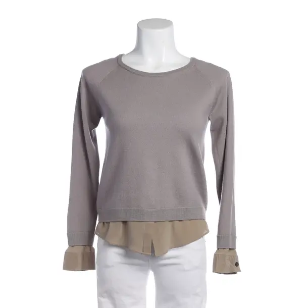 Jumper in Gray, Wool, Gran Sasso
