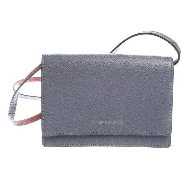 Borsa da sera, in Grigio, Poliuretano, Emporio Armani