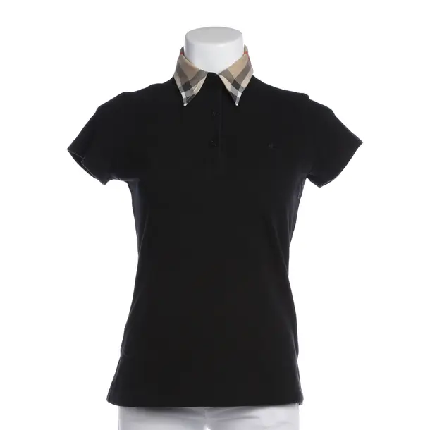 Polo Shirt in Black, Cotton, Burberry London