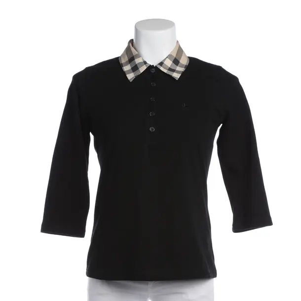 Polo Shirt in Schwarz, Baumwolle, Burberry London