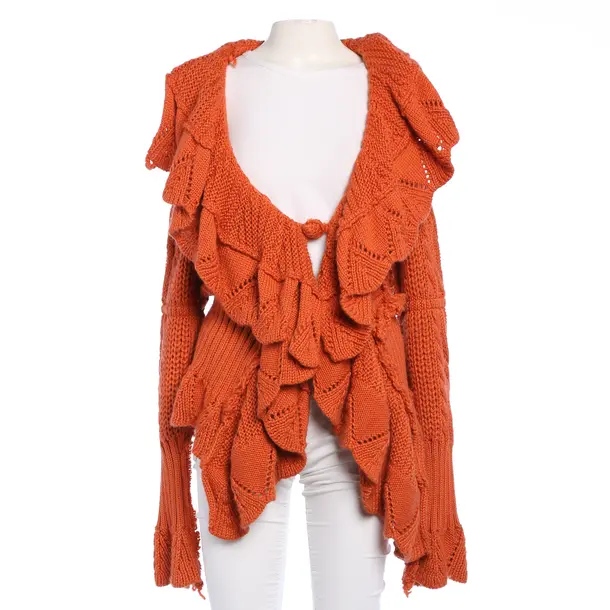 Cardigan in Orange, Acrylic, Just Cavalli