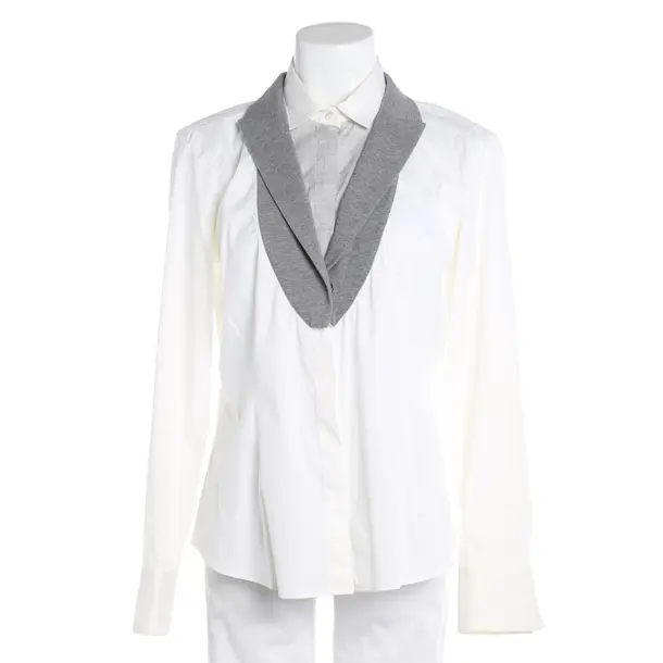 Bluse, in Cream, Baumwolle, Brunello Cucinelli