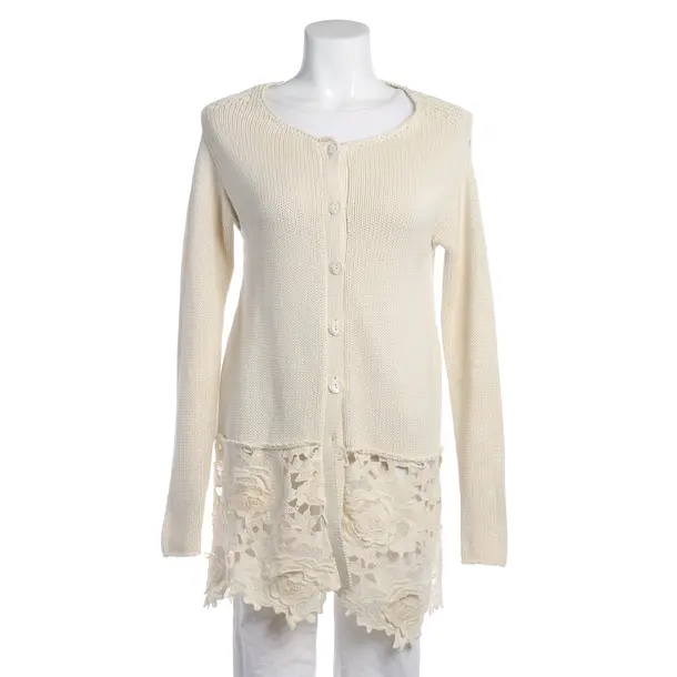 Strickjacke in Weiß, Baumwolle, Twin Set