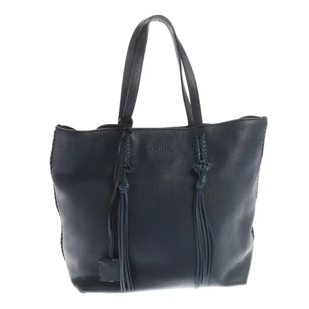 Shopper Bag, in Navy, Leather, Tod´s