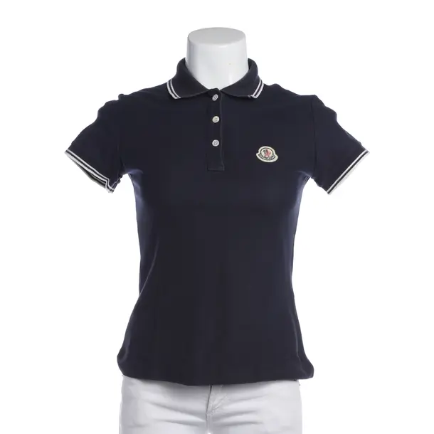 Poloshirt in Blau, Baumwolle, Moncler
