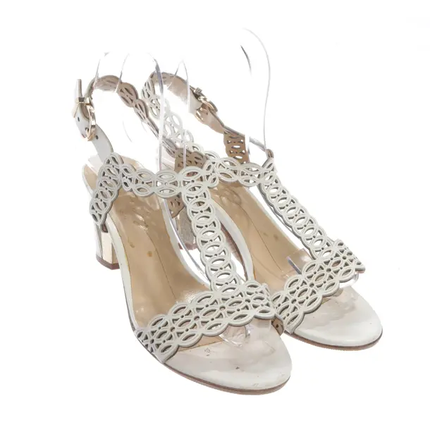 Heeled Sandals in White, , Lola Cruz