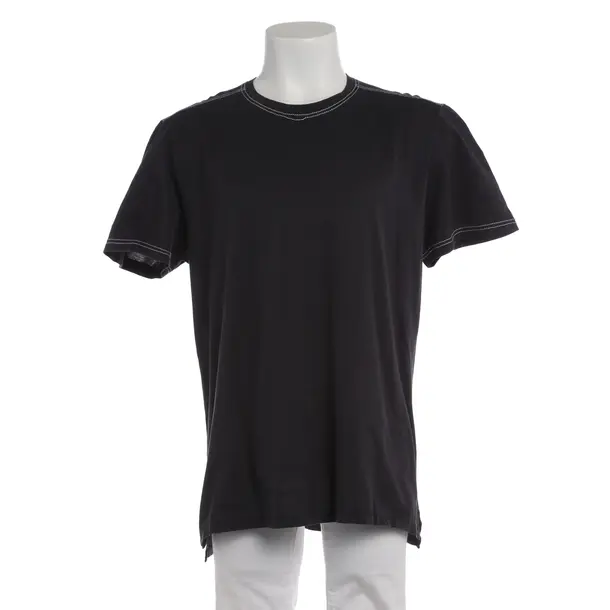 T-Shirt in Blau, Baumwolle, Prada