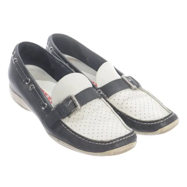 Slip On Shoes in Blue, , Prada Linea Rossa