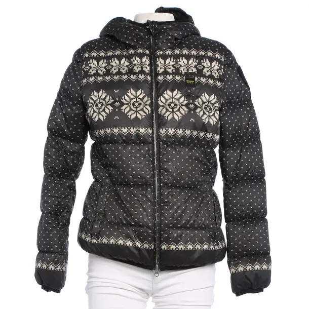Winterjacke in Schwarz, Polyester, Blauer USA