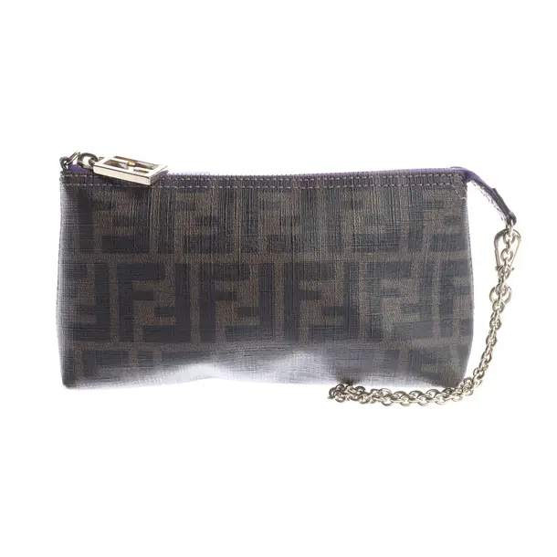 Clutch Bag in Brown, Leather, Fendi
