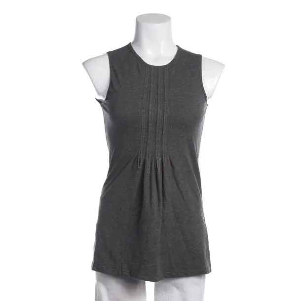 Top in Grau, Baumwolle, Brunello Cucinelli