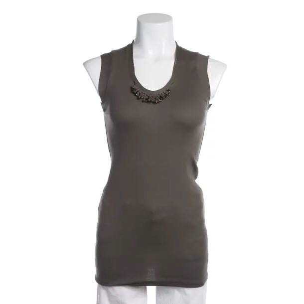 Top in Grau, Baumwolle, Brunello Cucinelli